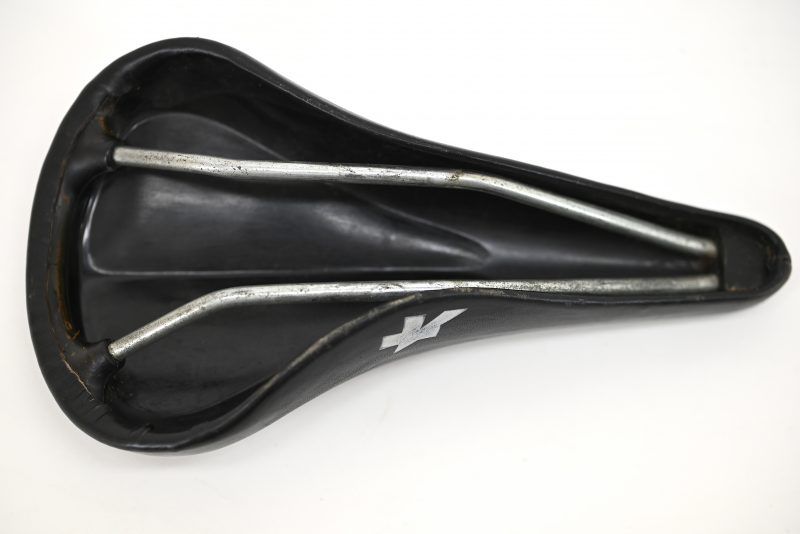 Assos Maier black leather racing Saddle from the late 1970’s