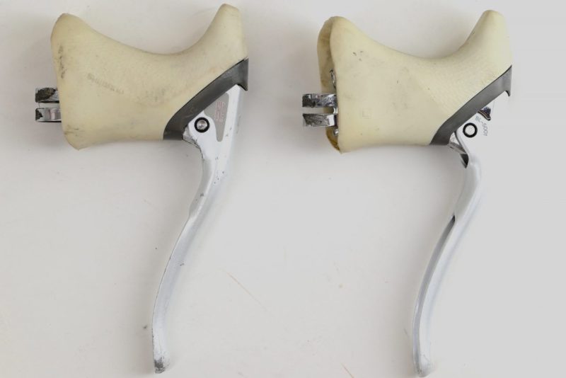 Vintage Shimano Sante Aero Brake Levers Pearl White BL-5001
