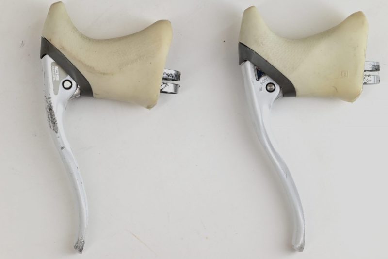 Vintage Shimano Sante Aero Brake Levers Pearl White BL-5001
