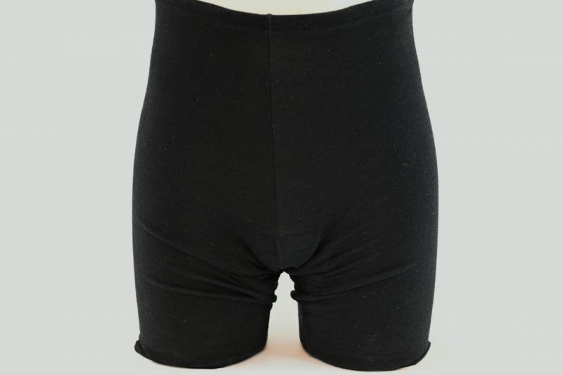 Vintage Black Merino Wool Cycling Shorts by Sergal NOS