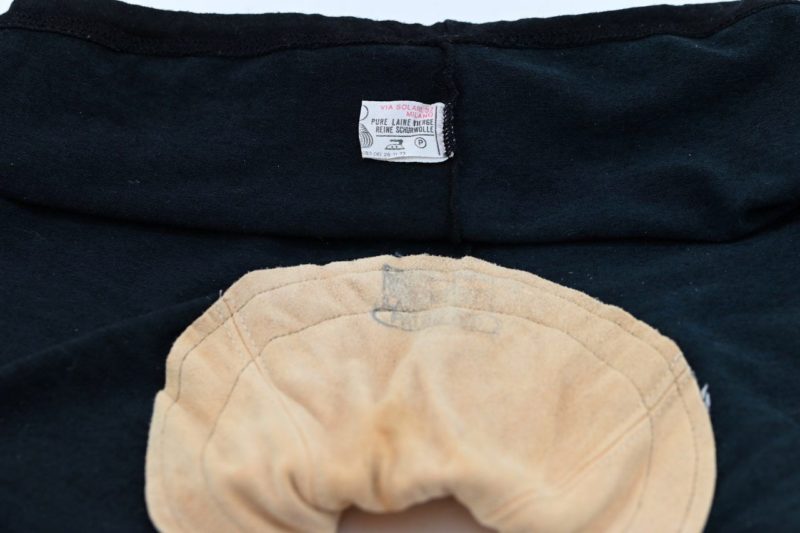 Vintage Black Merino Wool Cycling Shorts by Sergal NOS