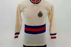 Vintage Cicli Berlinetta 70s classic wool jersey NOS White