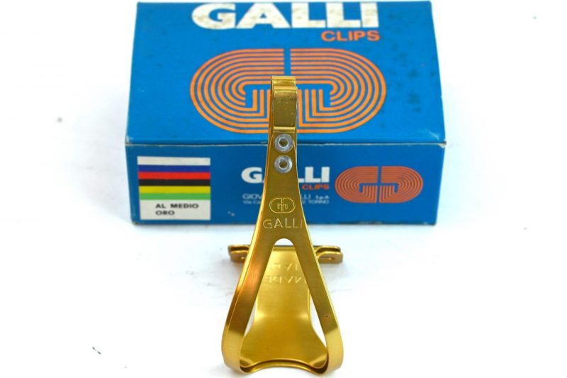 Vintage Galli Al Medio Oro Toeclips Gold NOS