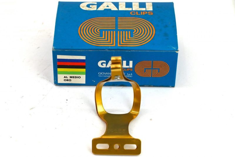 Vintage Galli Al Medio Oro Toeclips Gold NOS