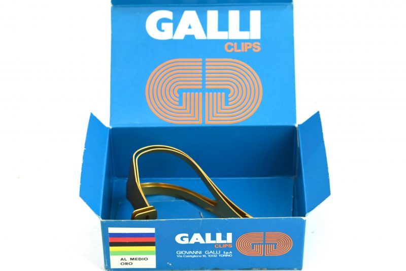 Vintage Galli Al Medio Oro Toeclips Gold NOS