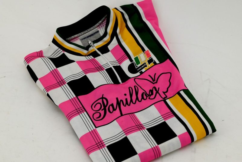 Gianni Motta Long Sleeve Jersey mid '80s Pink Black and White
