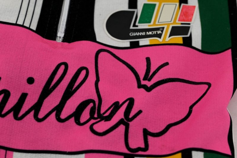 Gianni Motta Long Sleeve Jersey mid '80s Pink Black and White