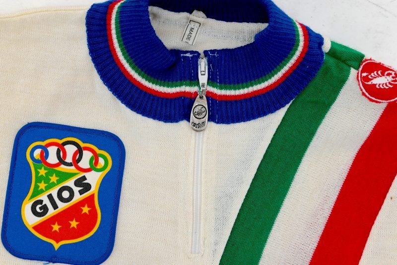 Vintage Gios Torino Wool Cycling Jersey by Castelli NOS