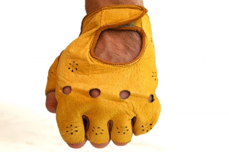 Vintage Leather Cycling Gloves NOS