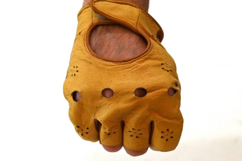 Vintage Leather Cycling Gloves NOS