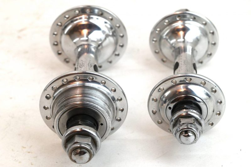 Vintage Campagnolo Low Flange Pista Hubs 28/32 Holes
