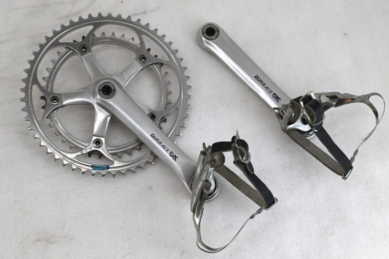Vintage Shimano Dura Ace AX Crankset with Pedals