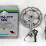 Vintage Shimano Dura Ace AX Crankset with Pedals