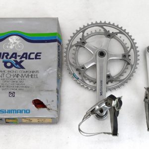 Vintage Shimano Dura Ace AX Crankset with Pedals