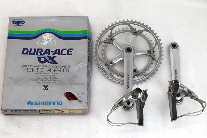 Vintage Shimano Dura Ace AX Crankset with Pedals
