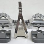 NOS NIB Shimano 600 Ultegra Tricolor PD-6400 Pedals with Toeclips and Cleats - Image 3