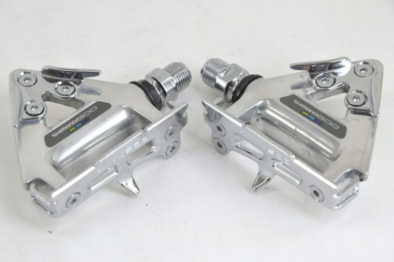 NOS NIB Shimano 600 Ultegra Tricolor PD-6400 Pedals with Toeclips and Cleats - Image 4