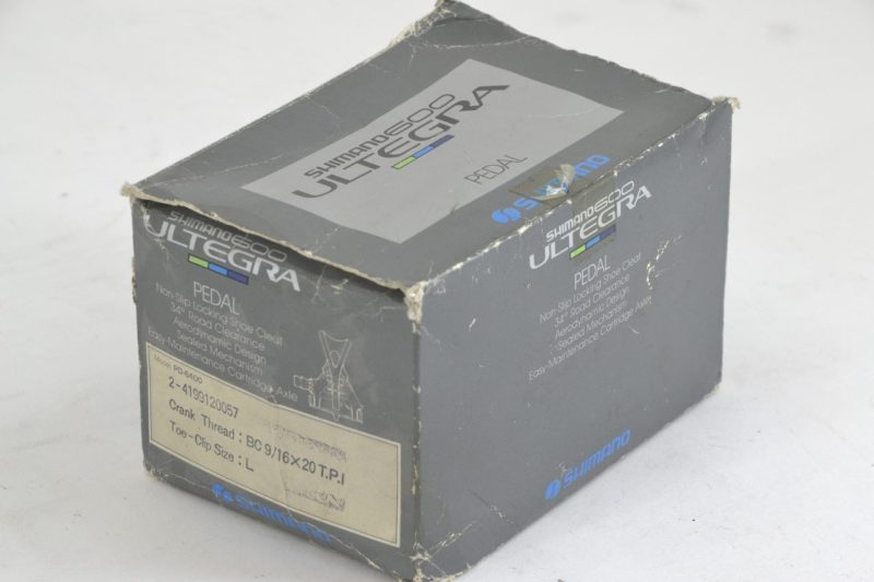 NOS NIB Shimano 600 Ultegra Tricolor PD-6400 Pedals with Toeclips and Cleats - Image 6