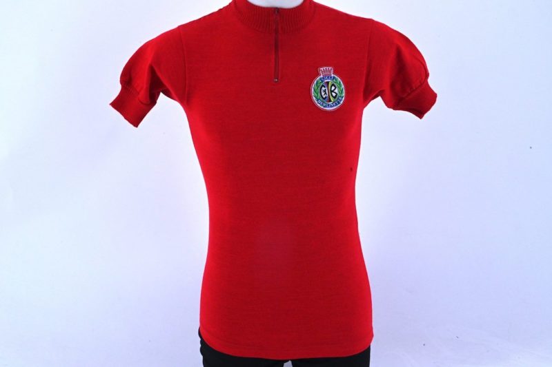 Ciesseci Sport Classic Wool Jersey Red Cicli Berlinetta Size 2 (S)