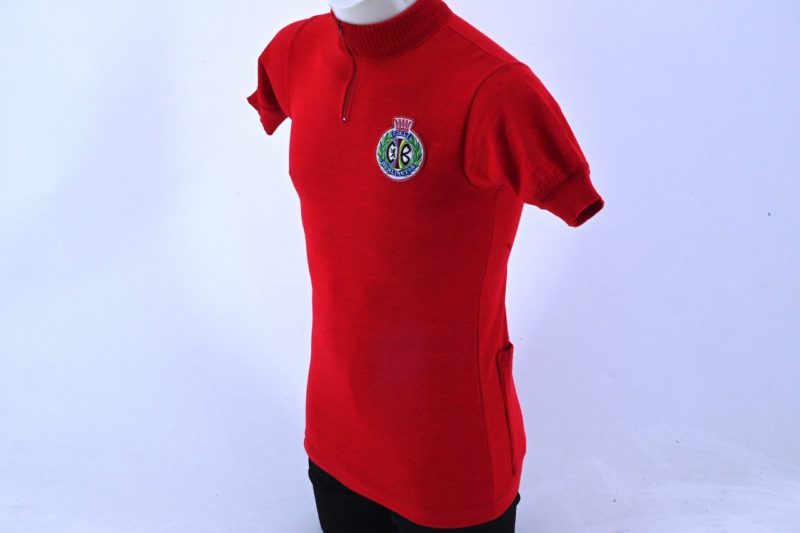 Ciesseci Sport Classic Wool Jersey Red Cicli Berlinetta Size 2 (S) - Image 2