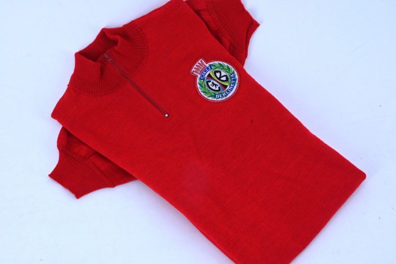 Ciesseci Sport Classic Wool Jersey Red Cicli Berlinetta Size 2 (S) - Image 4