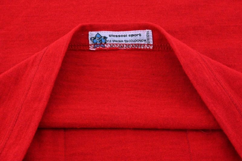 Ciesseci Sport Classic Wool Jersey Red Cicli Berlinetta Size 2 (S) - Image 6