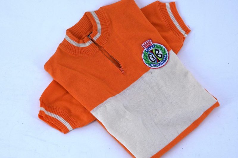 Classic Wool Napoleone Sport Jersey Orange Size 42 - Image 4