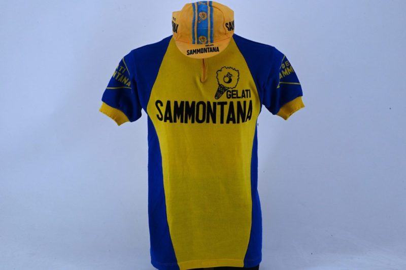 Gelati Sammontana Wool Jersey by Parentini with matching Cycling Cap Size 4 (L)