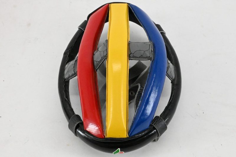 Original Brancale Hairnet/Danish Leather Helmet Black/Multi Size 57 - 80s - Image 3