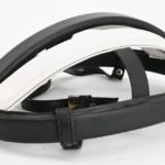 Original Brancale Hairnet/Danish Leather Helmet Black and White - 80s - Image 4