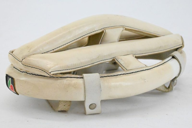 Original Brancale Hairnet/Danish Leather Helmet White Size 55 - 80s - Image 4