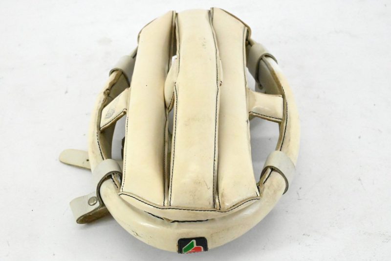 Original Brancale Hairnet/Danish Leather Helmet White Size 55 - 80s - Image 3