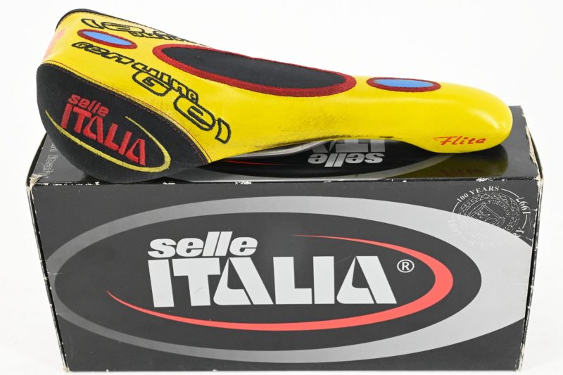 Selle Italia Flite Genuine Gel Saddle Yellow - Image 2