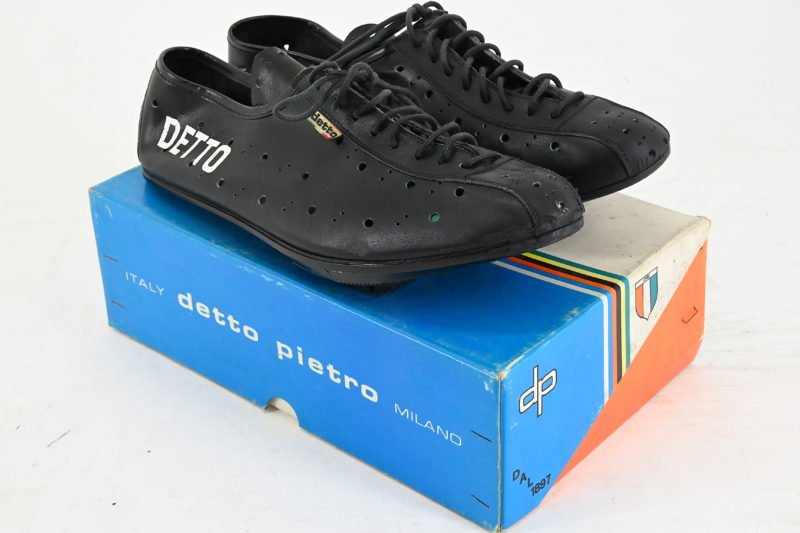 Detto Pietro Classic Leather Cycling Shoes Size 46