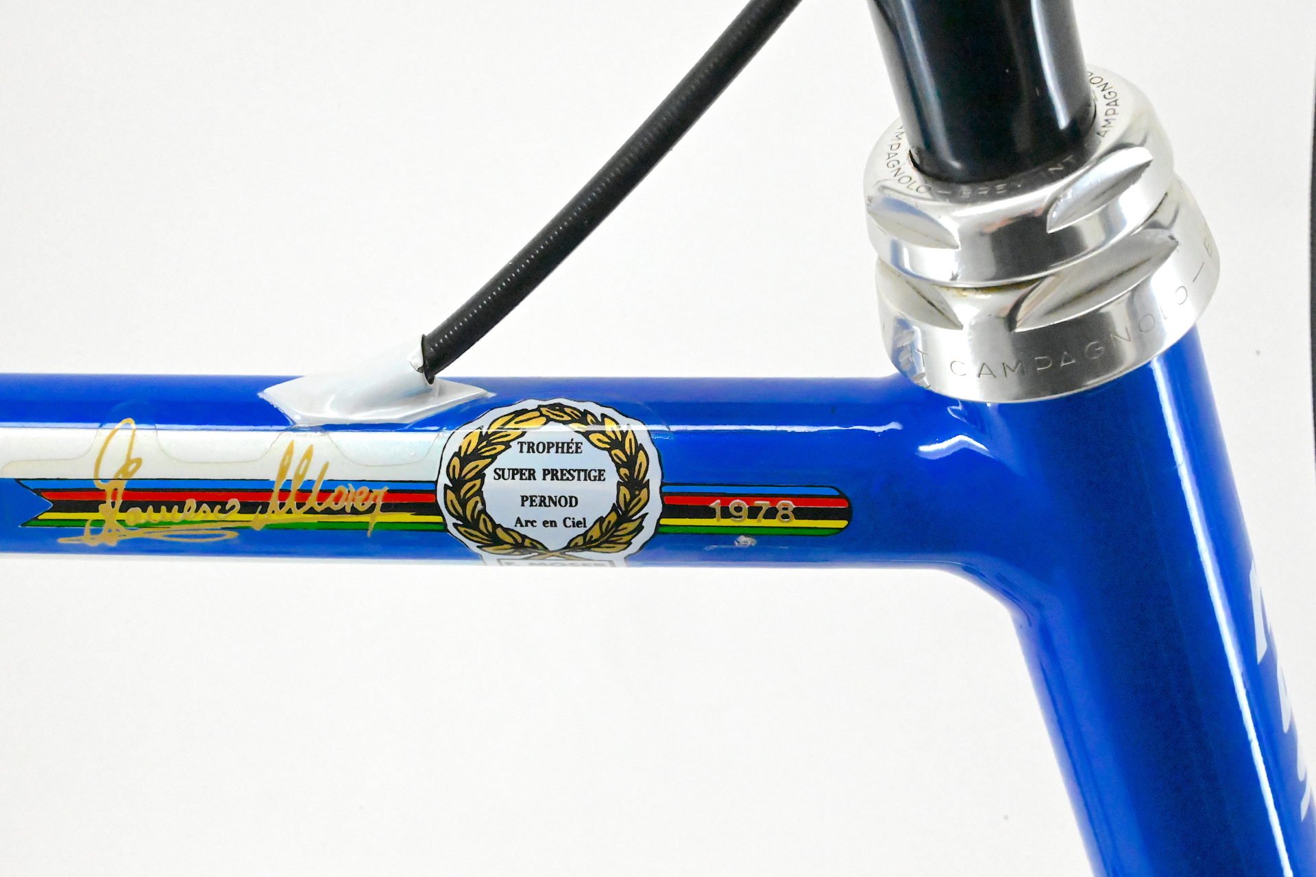 Francesco Moser Leader Ex Dietrich Thurau Campagnolo C-Record Cobalto Size 59 - Image 10