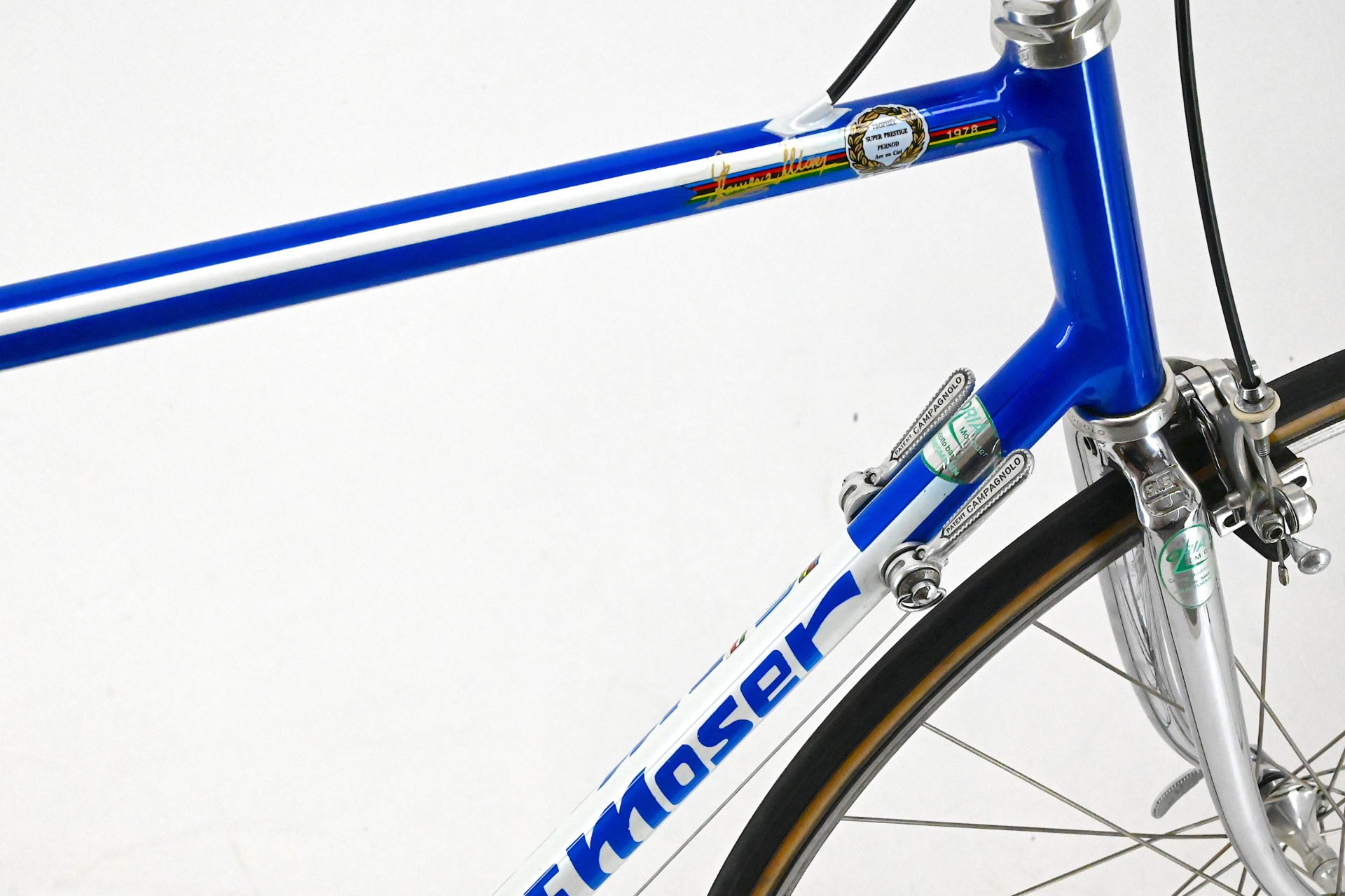 Francesco Moser Leader Ex Dietrich Thurau Campagnolo C-Record Cobalto Size 59 - Image 16