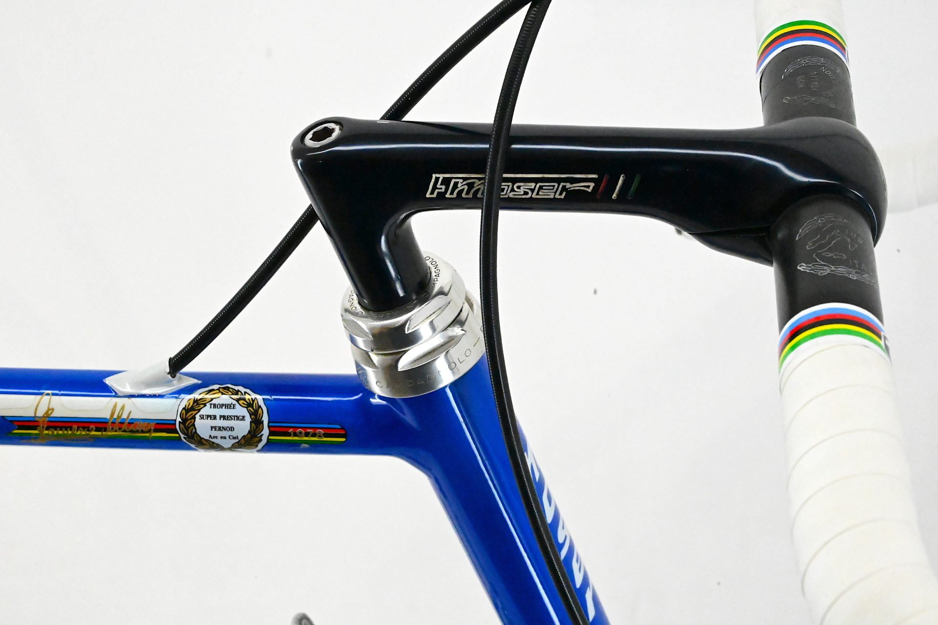 Francesco Moser Leader Ex Dietrich Thurau Campagnolo C-Record Cobalto Size 59 - Image 15