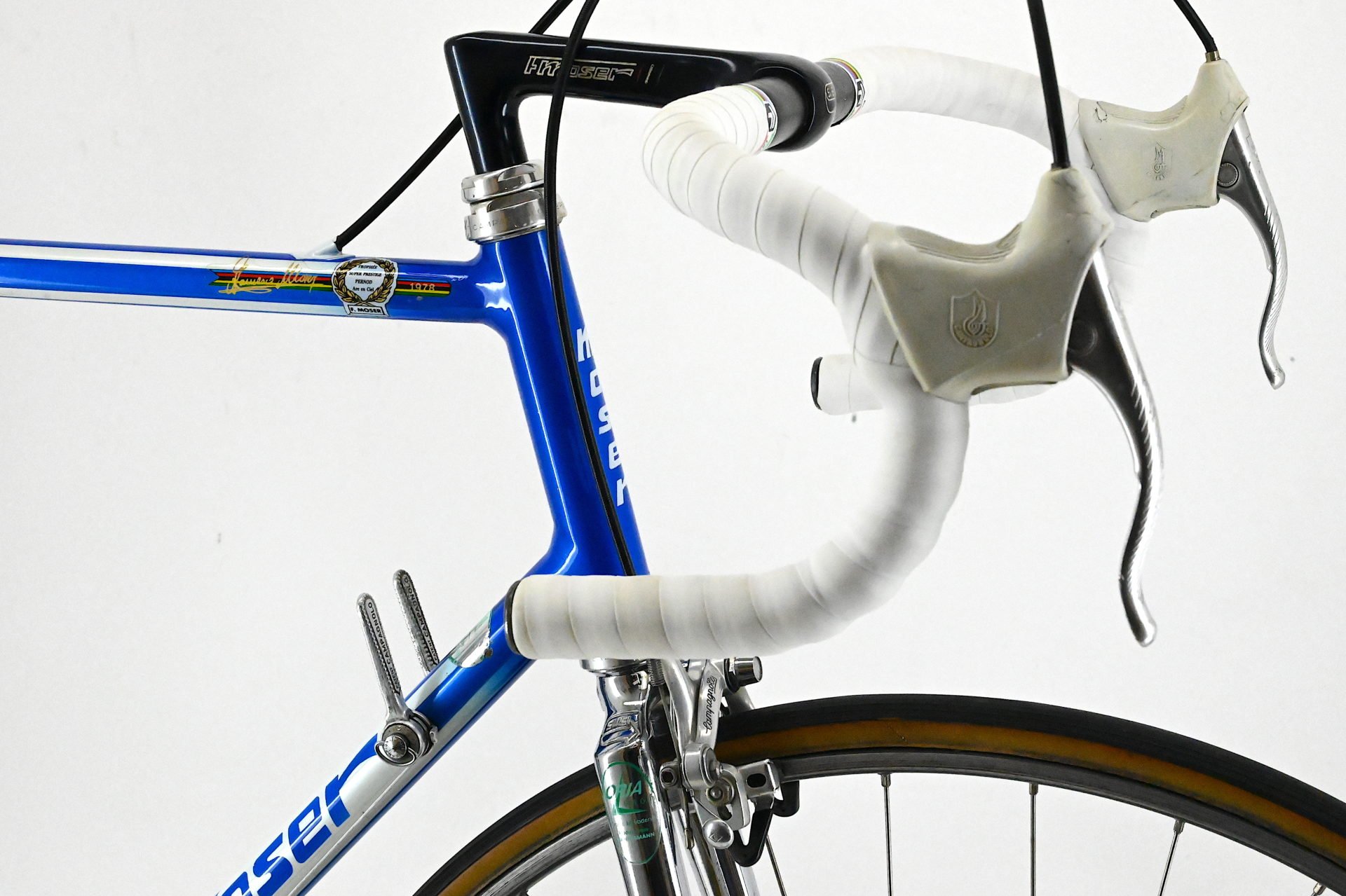 Francesco Moser Leader Ex Dietrich Thurau Campagnolo C-Record Cobalto Size 59 - Image 12