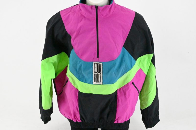 Parentini Blue 'n Green Windbreaker Classic '90s