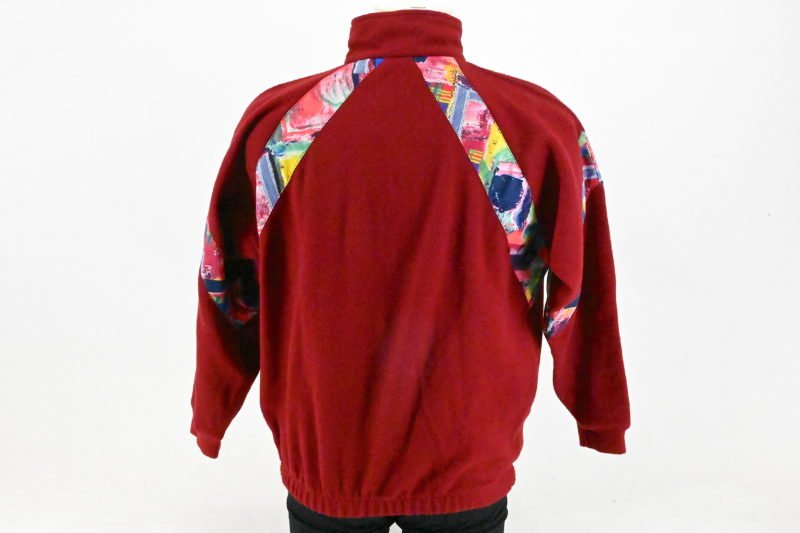 NOS Santini Winter Fleece Pullover 90s Burgundy Red Size XXL - Image 4