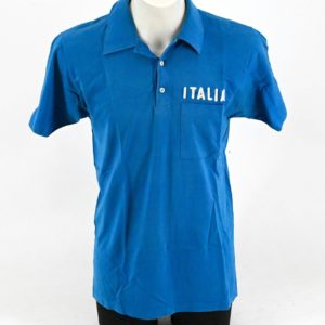 Team Italia Mechanic Polo Shirt 1970s Size L
