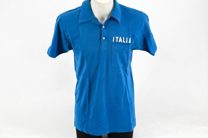 Team Italia Mechanic Polo Shirt 1970s Size L