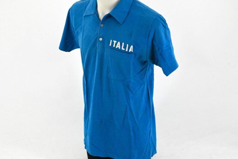Team Italia Mechanic Polo Shirt 1970s Size L - Image 2