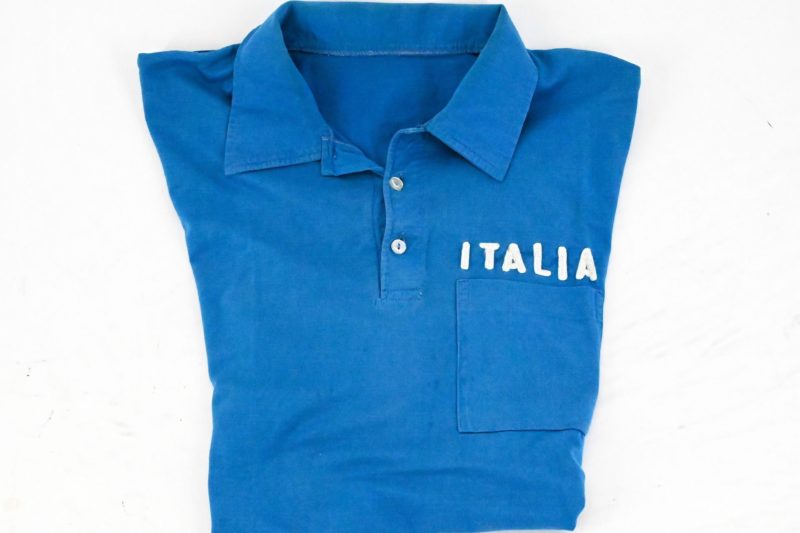 Team Italia Mechanic Polo Shirt 1970s Size L - Image 3