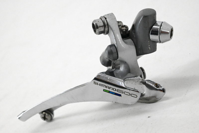 Shimano 600 Tricolor FD 6400 Front Derailleur Braze On - Image 4