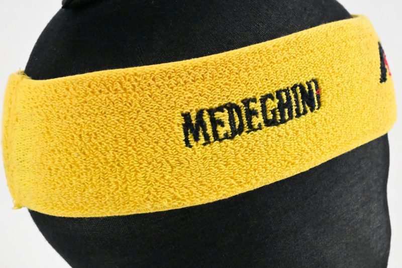 NOS Mercatone Uno Medeghini Headband 1994 Cipollini Yellow - Image 3
