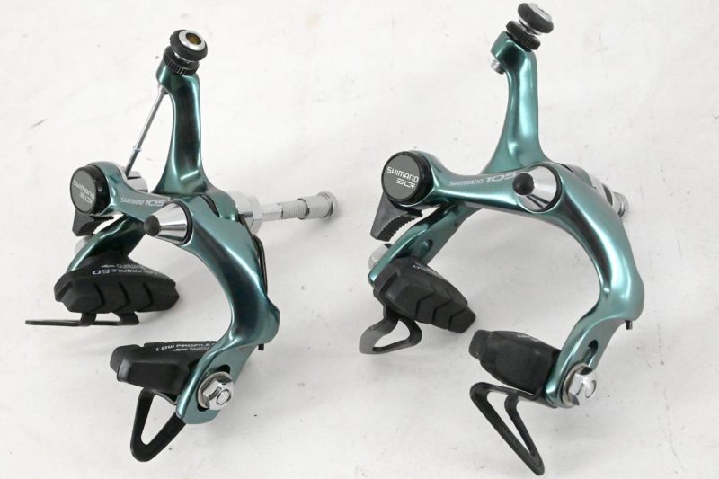 NOS Shimano 105 BR-1050 Brakes Green Anodized - Image 4