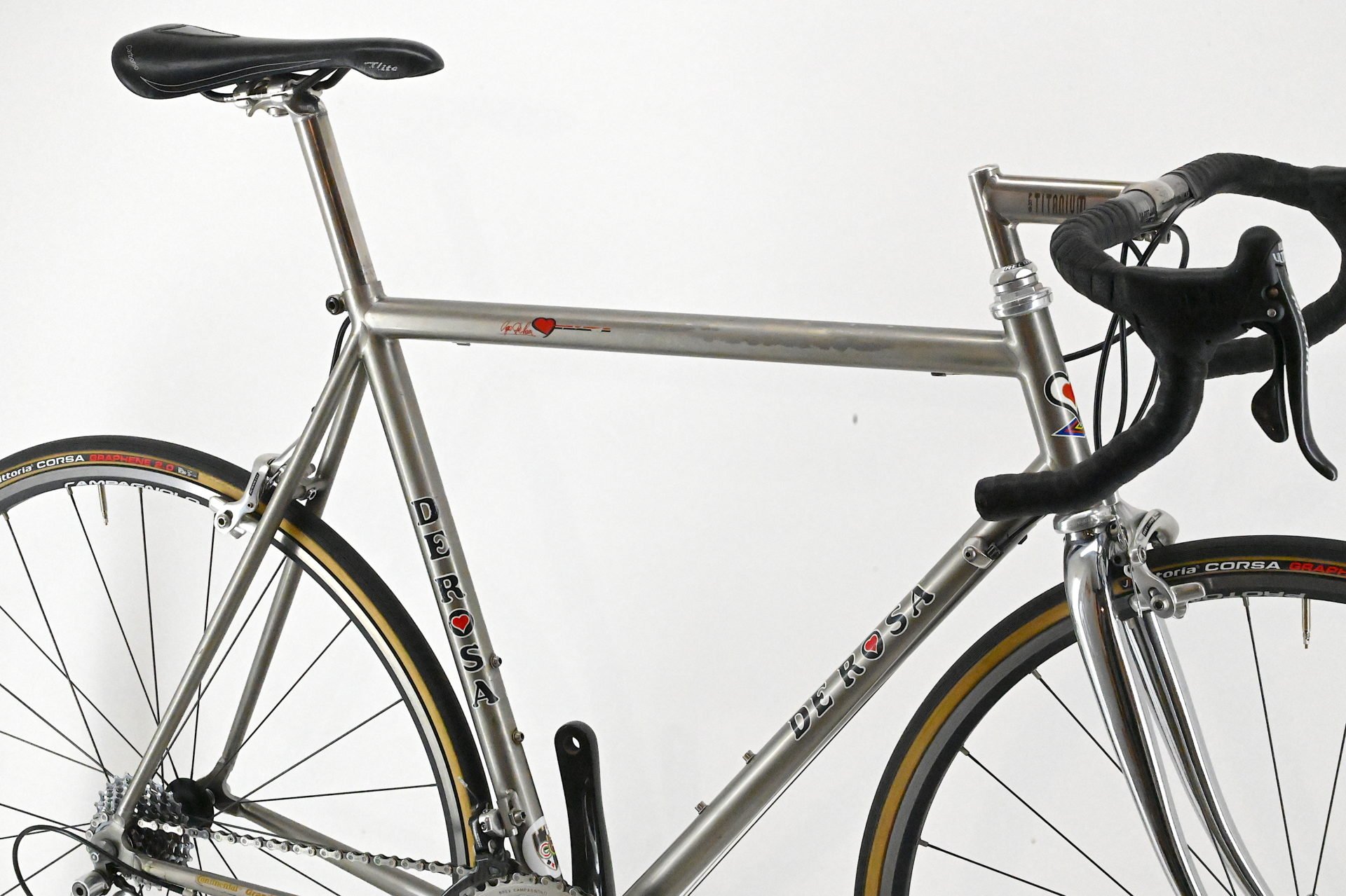 De Rosa Titanio Campagnolo Record Carbon 10-Speed Size 55 - Image 16