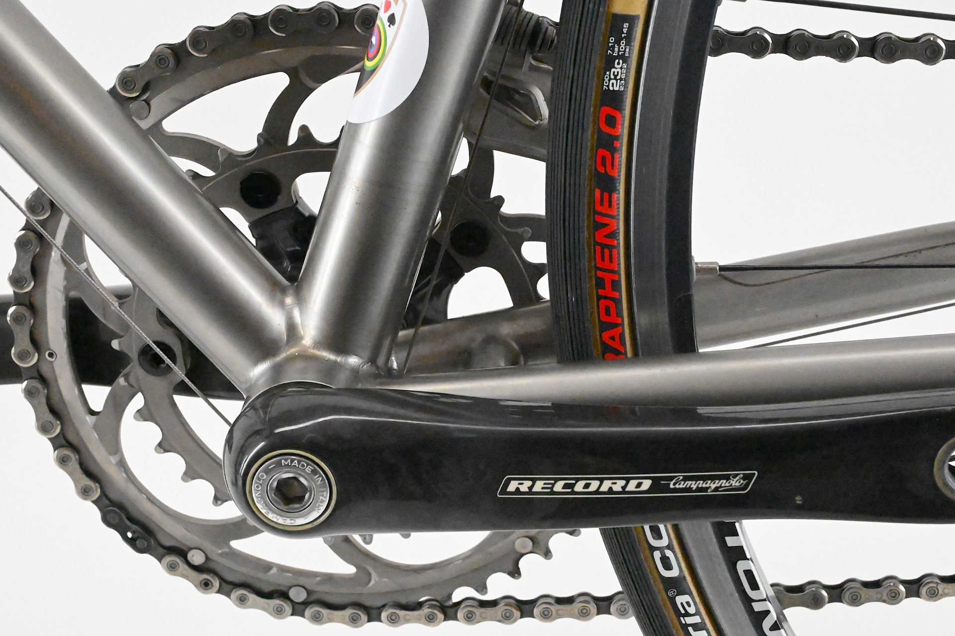 De Rosa Titanio Campagnolo Record Carbon 10-Speed Size 55 - Image 25