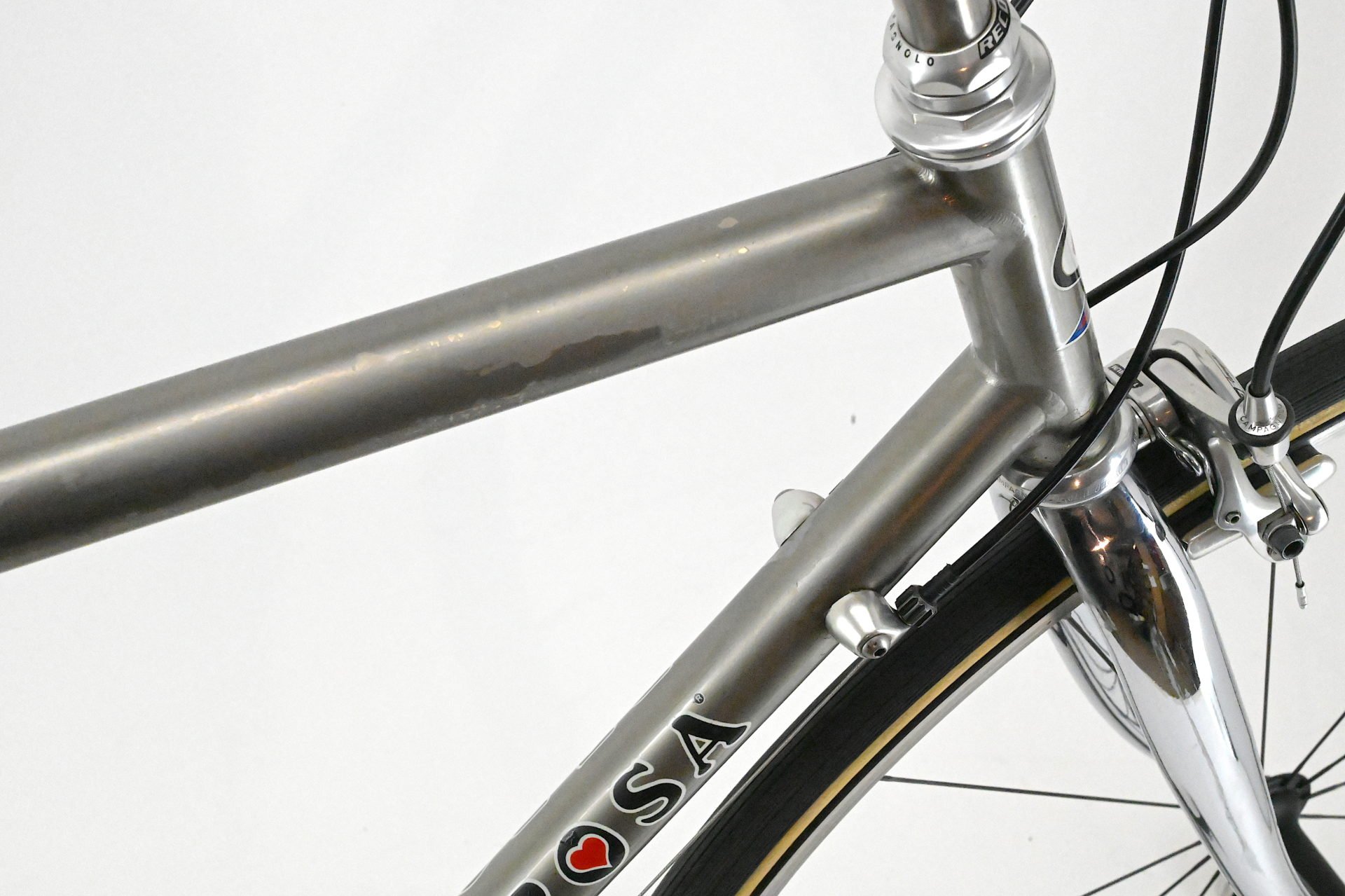De Rosa Titanio Campagnolo Record Carbon 10-Speed Size 55 De Rosa Titanio Campagnolo Record Carbon 10-Speed Size 55